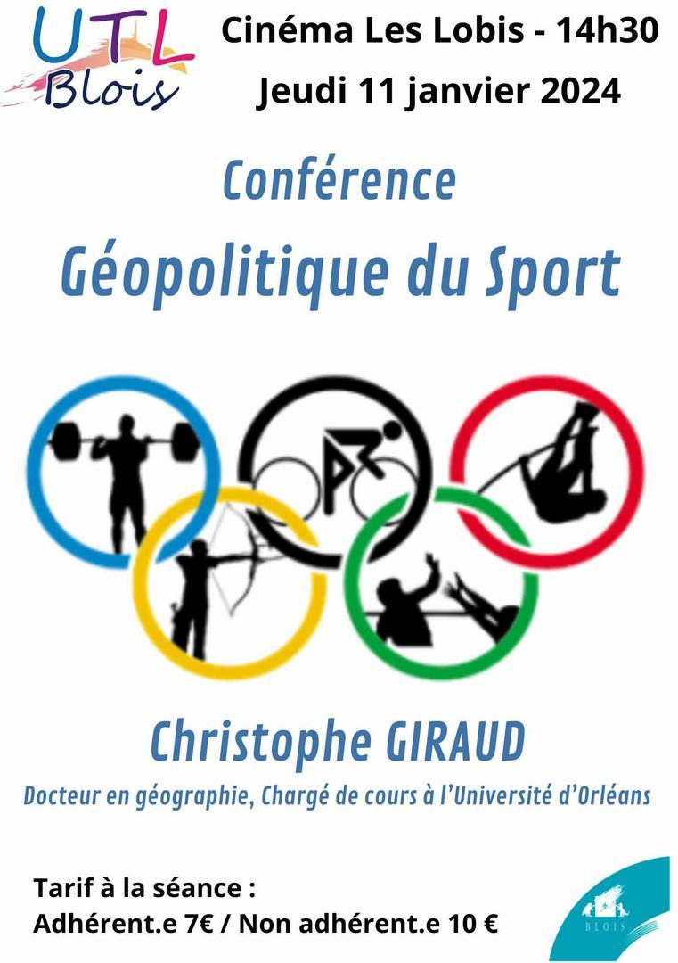 Affiche utl blois geopolitique du sport