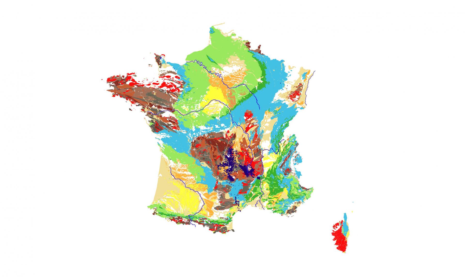 Carte geologique france 1