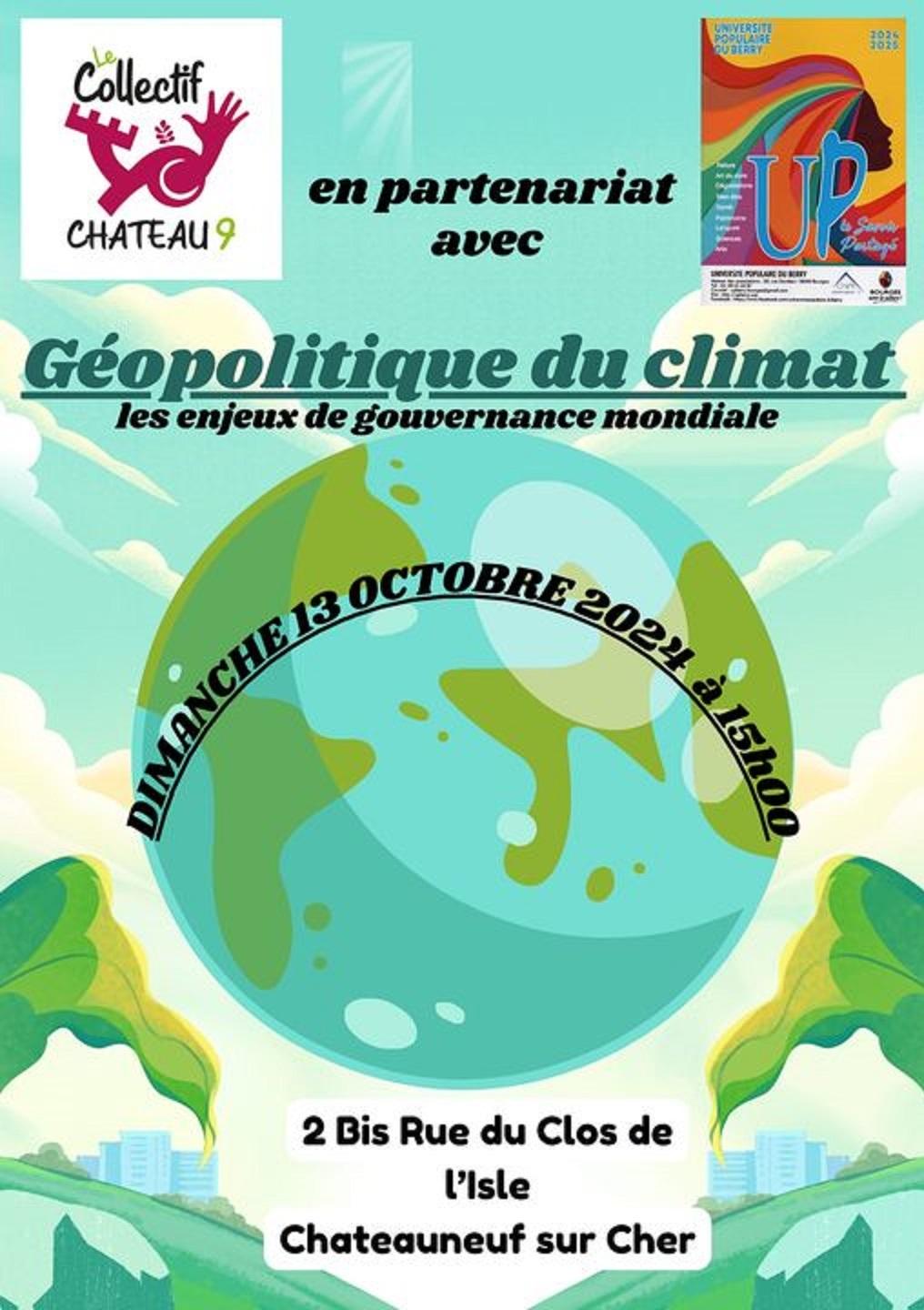 Conference geopolitique du climat chateauneuf